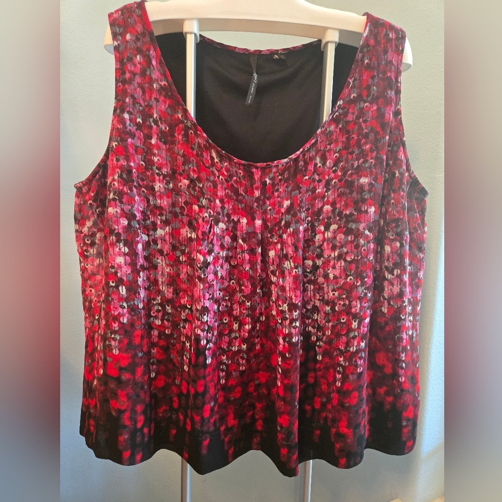 Skye's the Limit Vibrant Red and Black‎ Tank Top